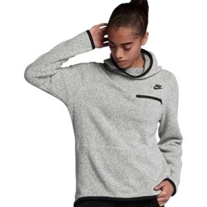 Nike Women's Heather Gray Summit Hooded Pullover